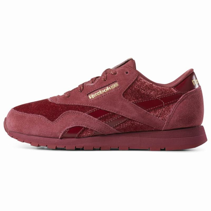 Tenisi Reebok Classic Nylon Fete Rosii/Aurii Romania DZ1104VD